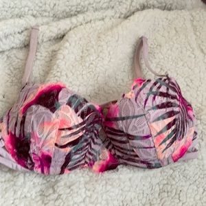 Purple Lace Push Up Bra